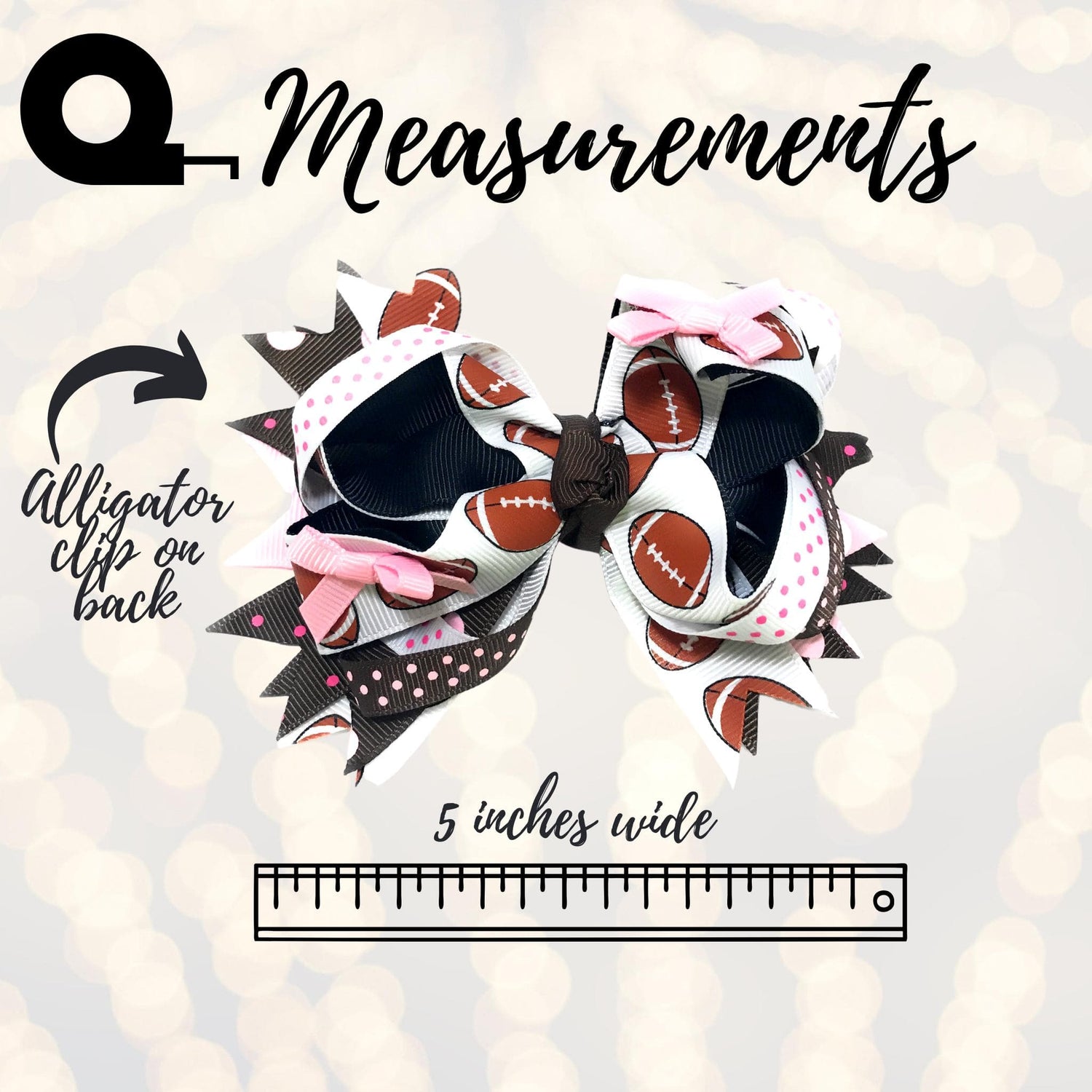 Football Boutique Hair Bows