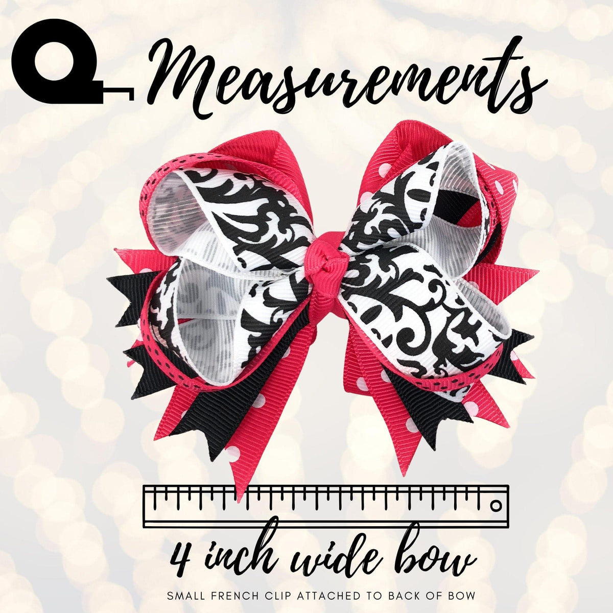 Girls 4 inch Layered boutique hair bows