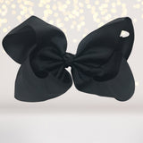 Black big bows for hair, girls hair bow, accessories for hair, basic 8 inch hair bow