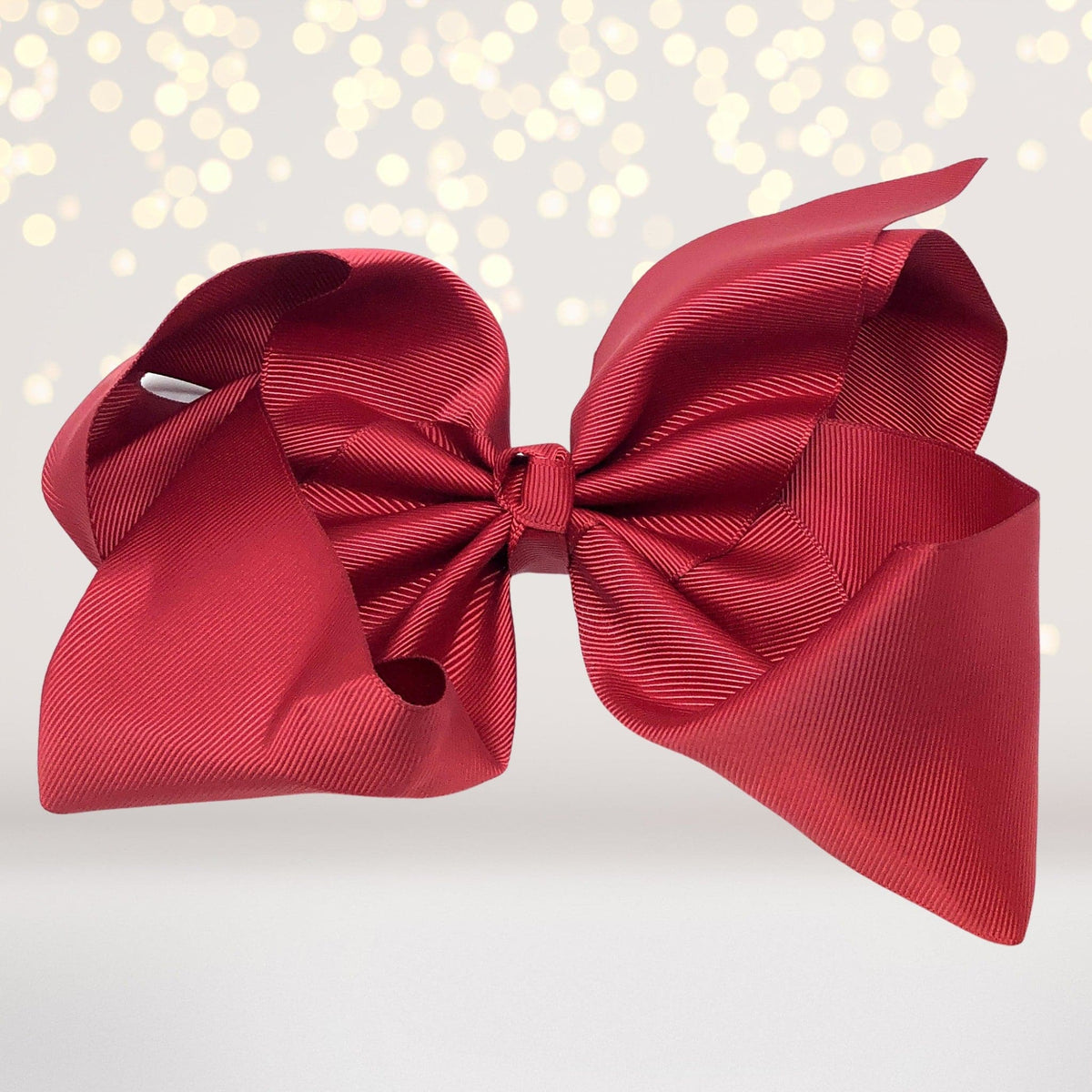 Maroon Sherry big bows for hair, girls hair bow, accessories for hair, basic 8 inch hair bow