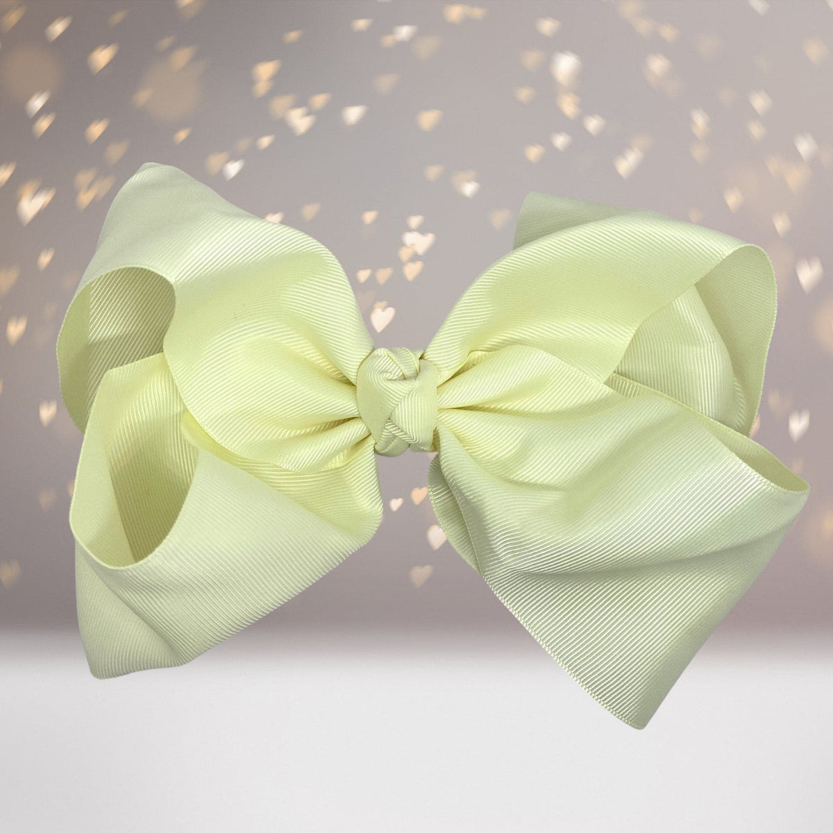 Ivory big bows for hair, girls hair bow, accessories for hair, basic 8 inch hair bow