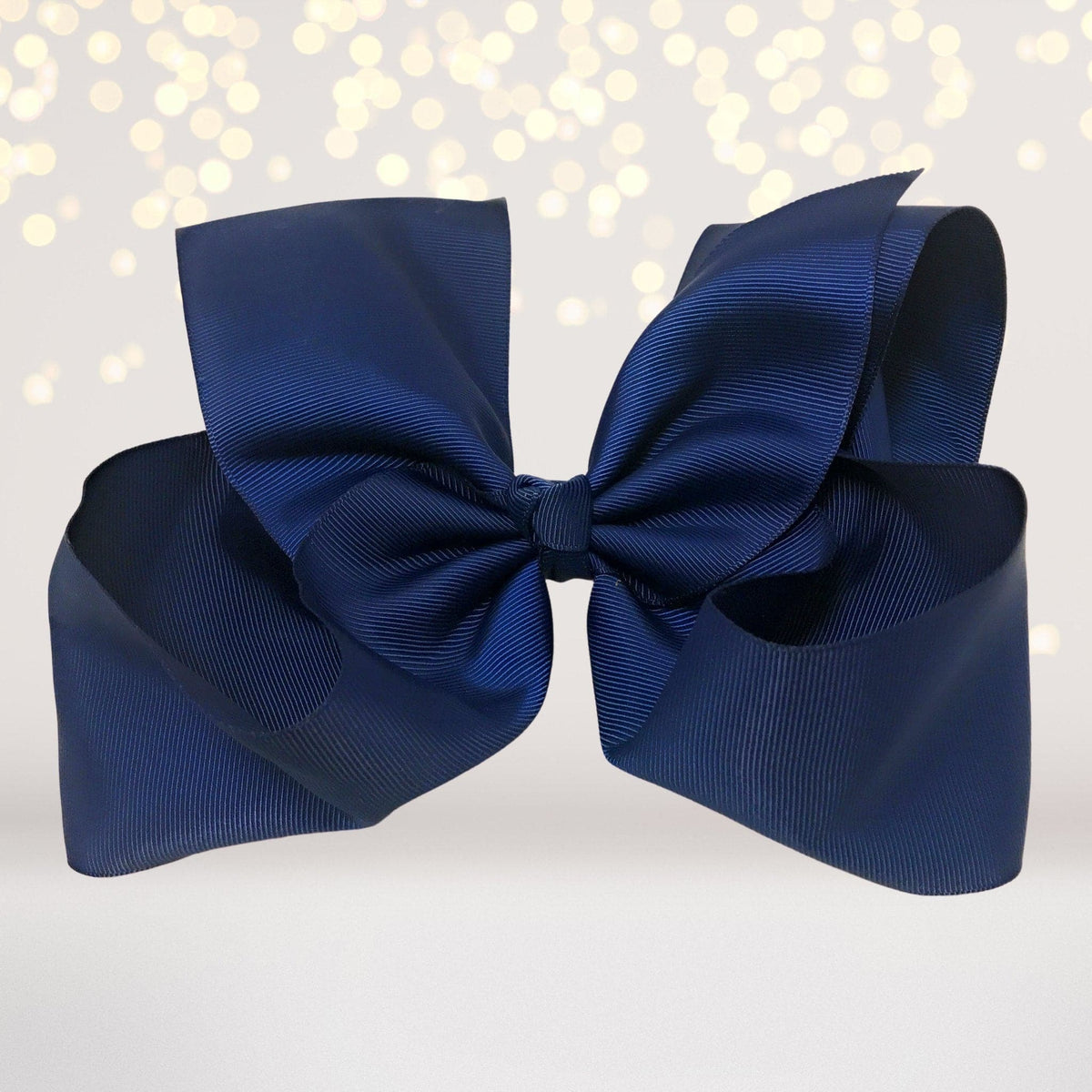 Navy big bows for hair, girls hair bow, accessories for hair, basic 8 inch hair bow