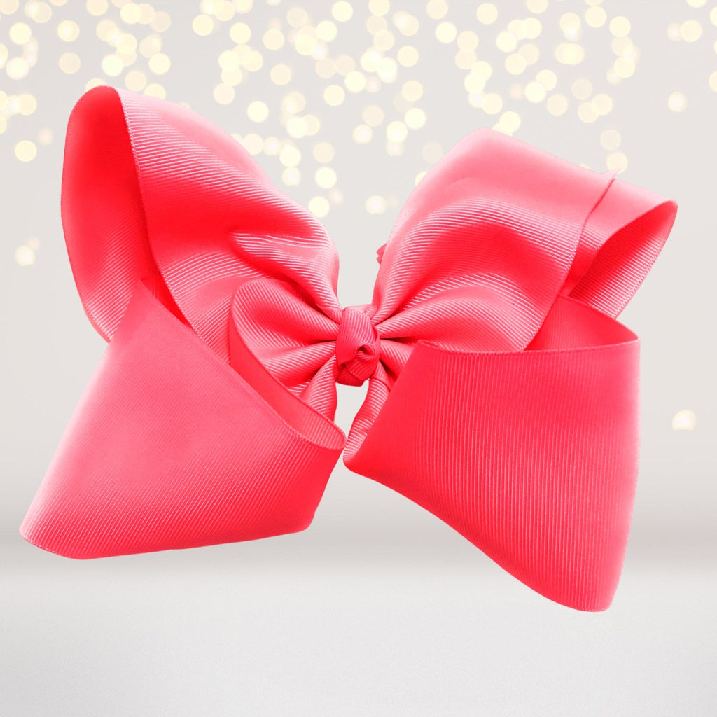 Girls Hair Bow 4 Wide Winnie the Pooh Hot Pink Ribbon Pooh Alligator Clip