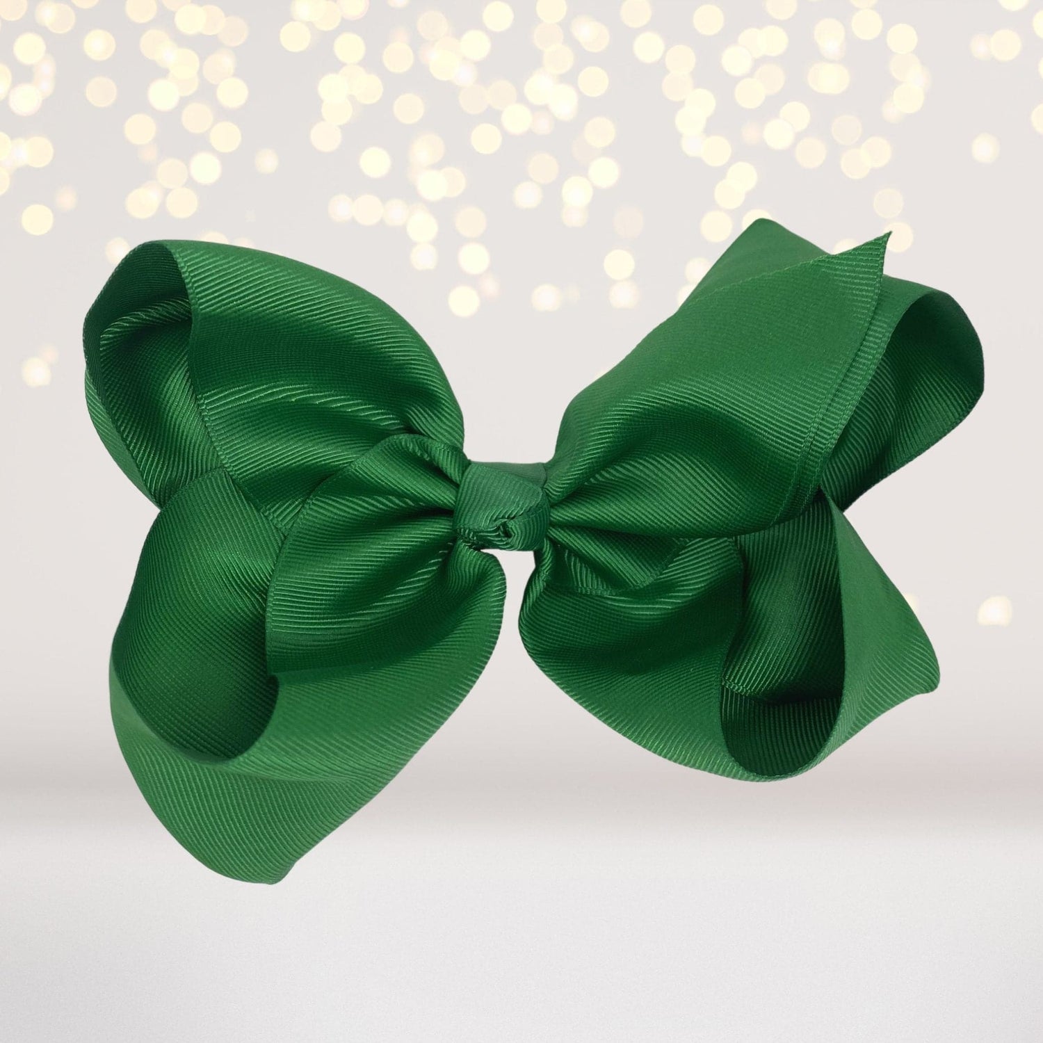 Girls Basic Hair Bow, Girls 6.5 Inch Wide Basic Hair Bow