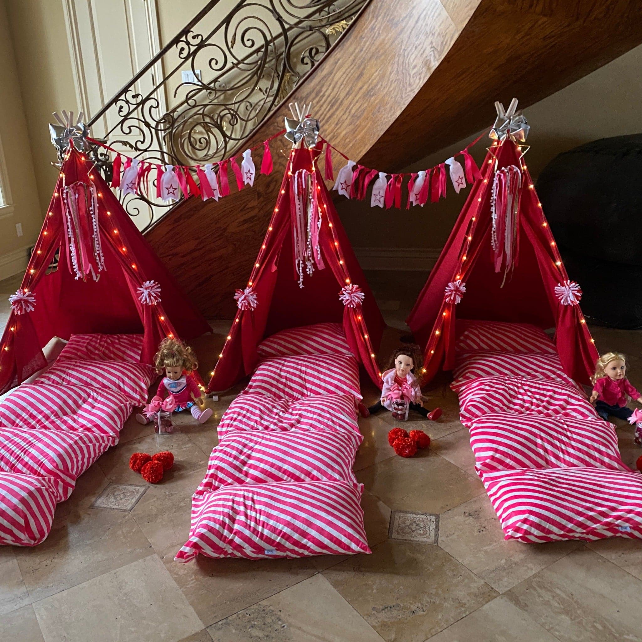 Sleepover Set Girls Doll Sleepover Parties Set, American Star Tent Party – Chicky ...