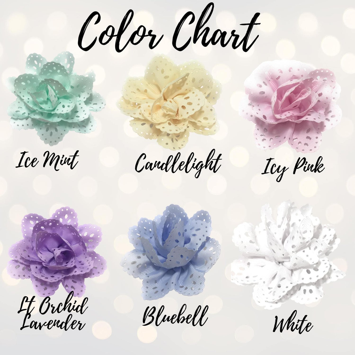 Girls Islet Ribbon Hair Flower