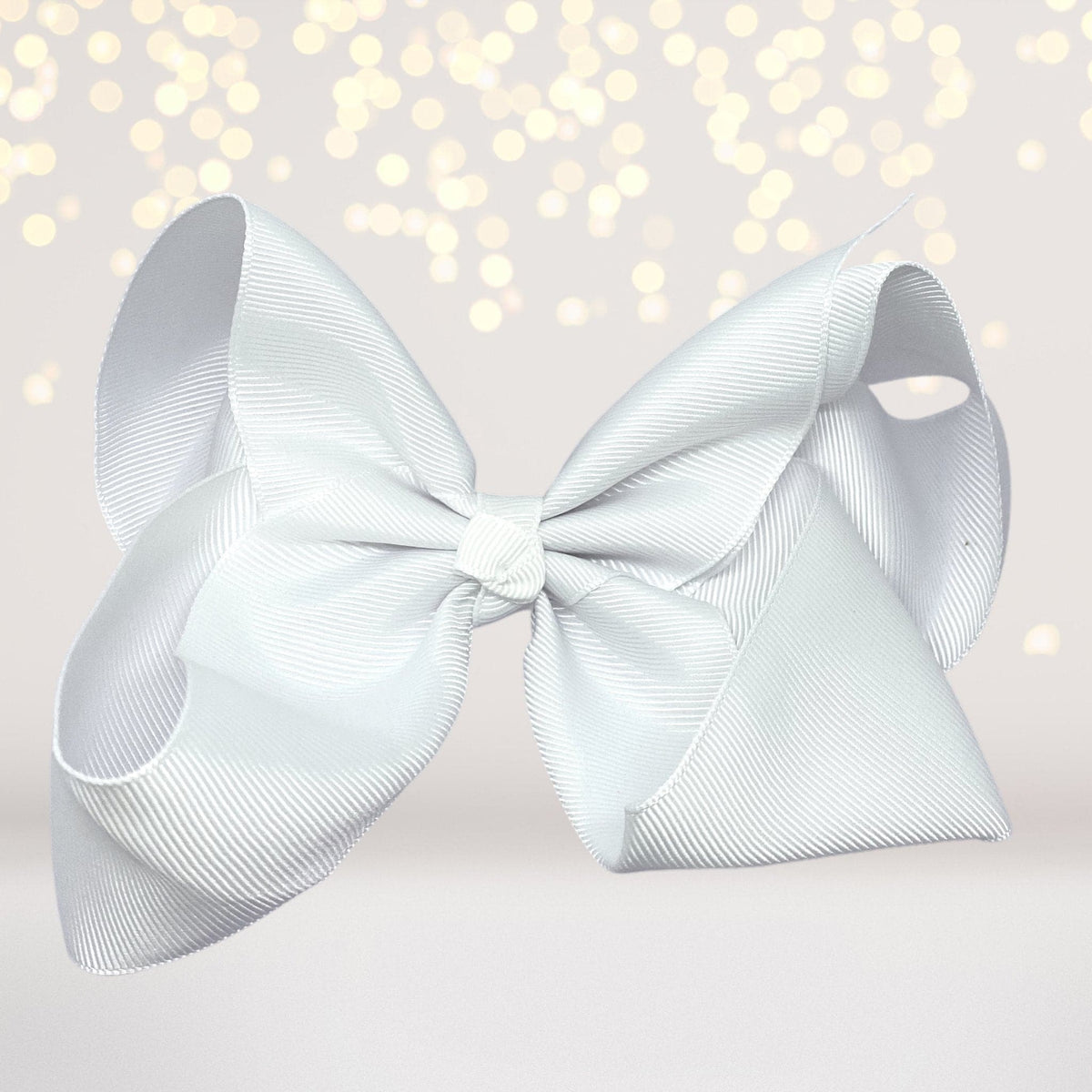 Girls Large Chunky Hair bow, Girls Basic 6 inch Hair Bow