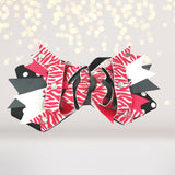 Girls Over The Top Layered Boutique Hair Bow With Bling
