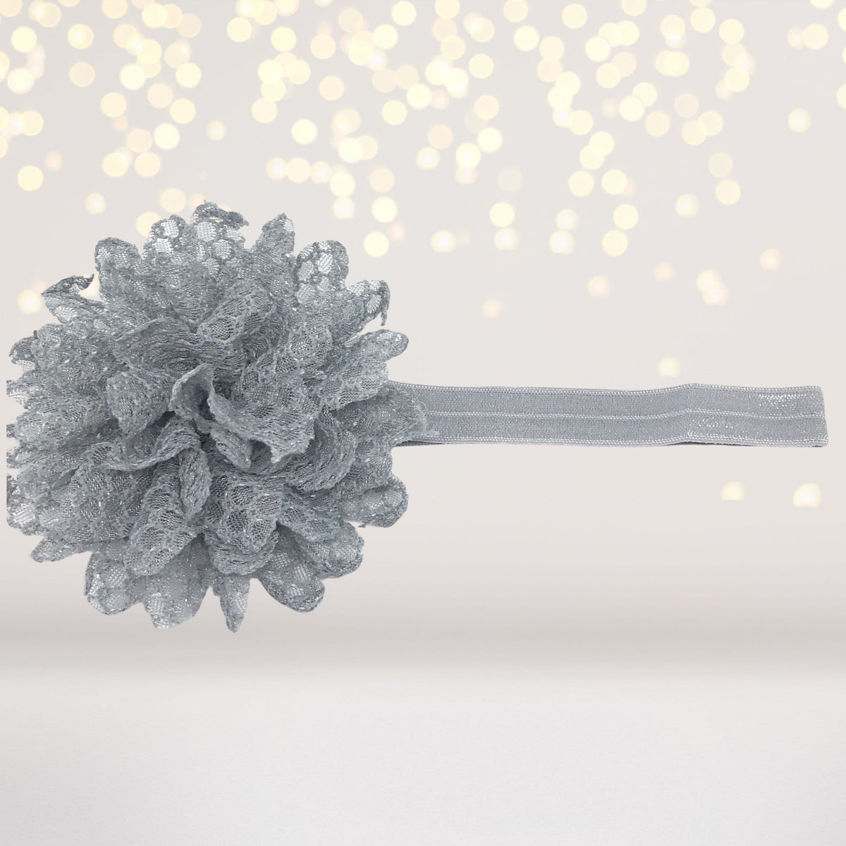 Girls Rugged and Rustic Lace Flower Headband