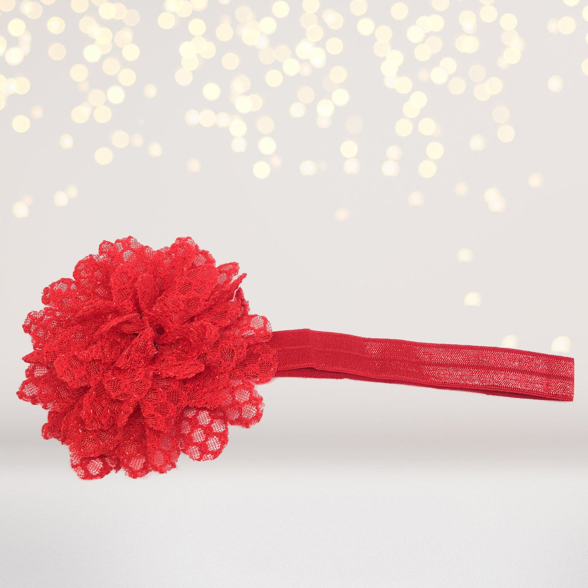 Girls Rugged and Rustic Lace Flower Headband