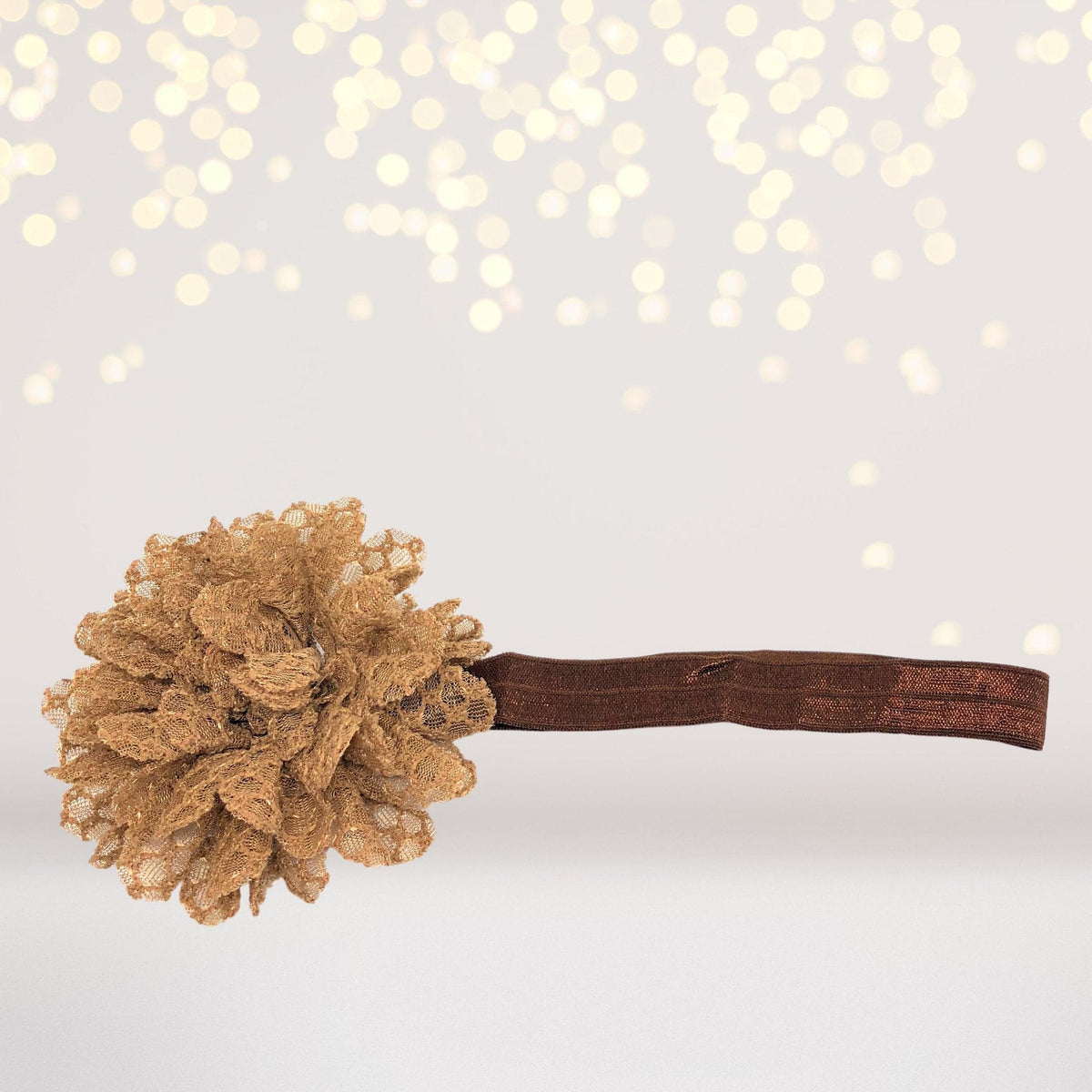 Girls Rugged and Rustic Lace Flower Headband