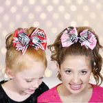 Girls Sassy Zebra Hair Bows