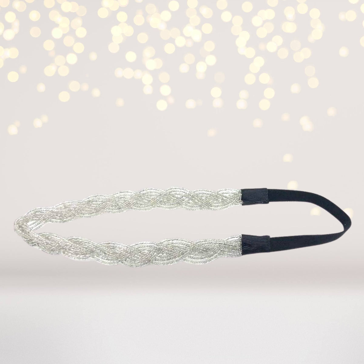 Girls Shimmering Braid Beaded Headband