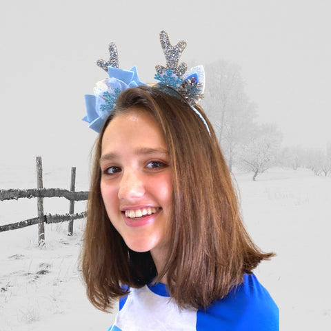 Girls Snowflake Antler Headband