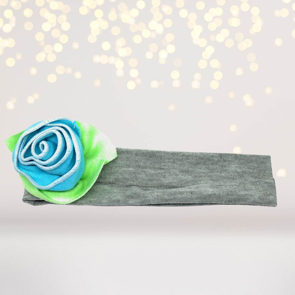 Girls Soft Cotton Rosebud Headband, Soft Rose Headband For Girls