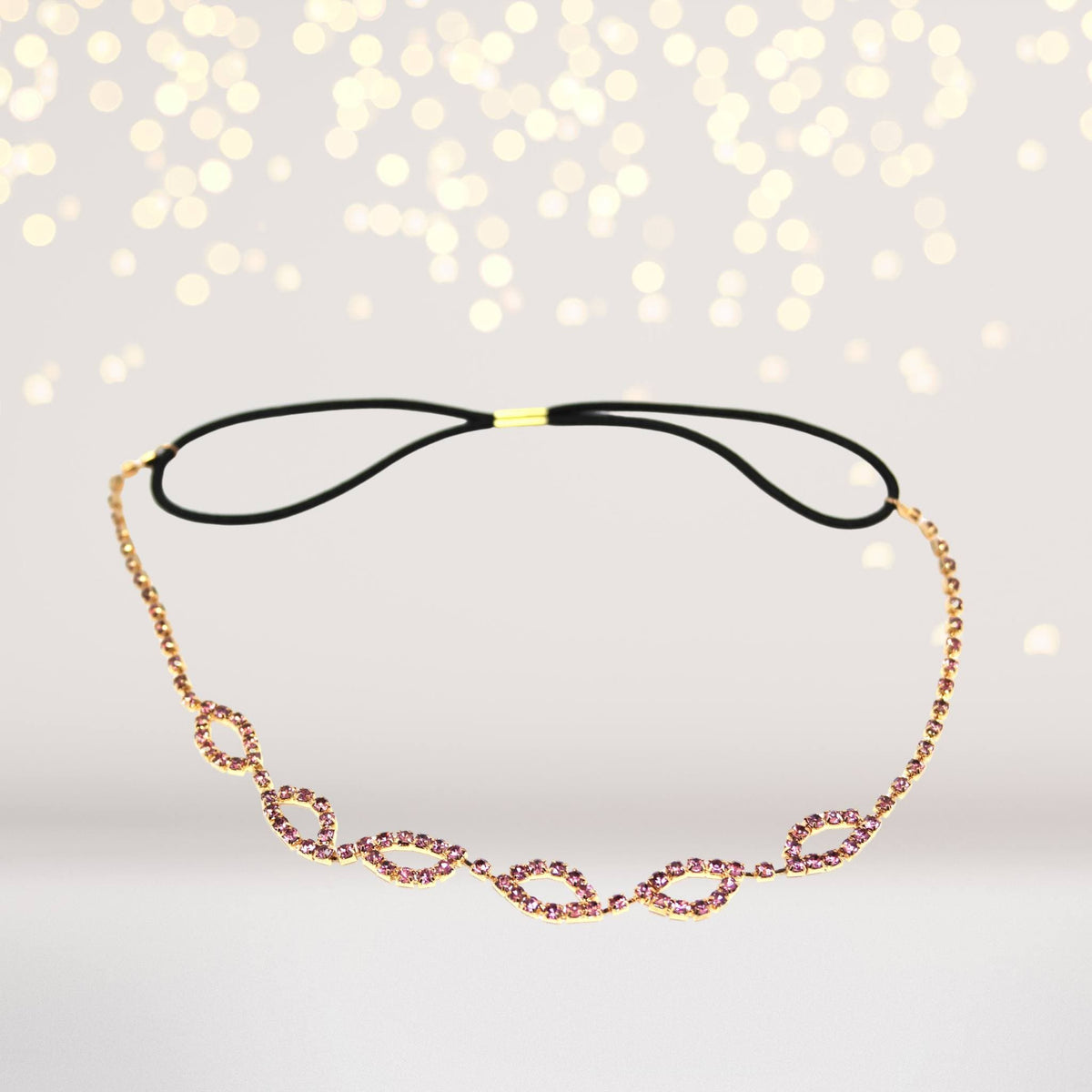 Glistening diamonds loop Headband