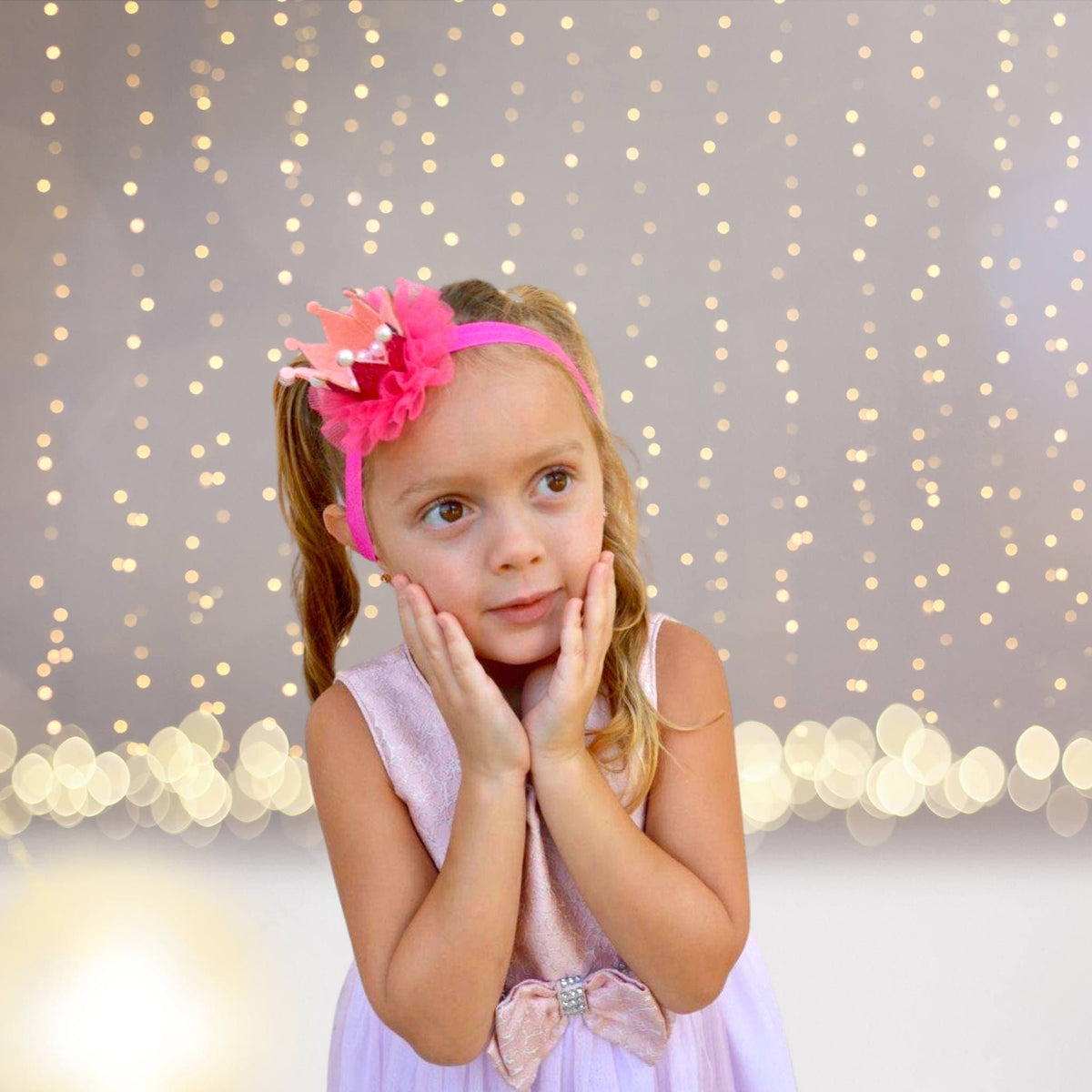 Glitter and Pearls Princess Crown Headband