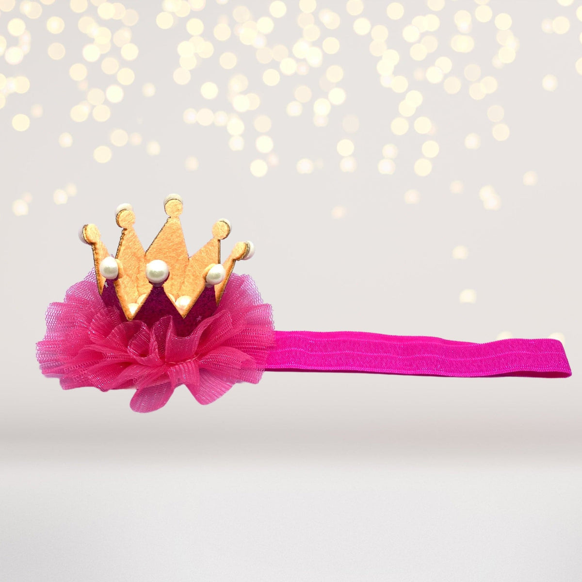 Glitter and Pearls Princess Crown Headband