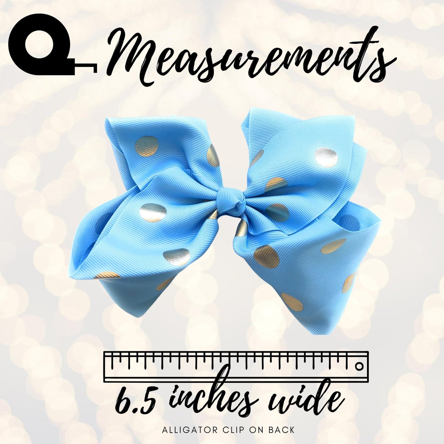 Gold Polka Dot Hair Bows, Pastel and Gold Dot Hair Bow Clip