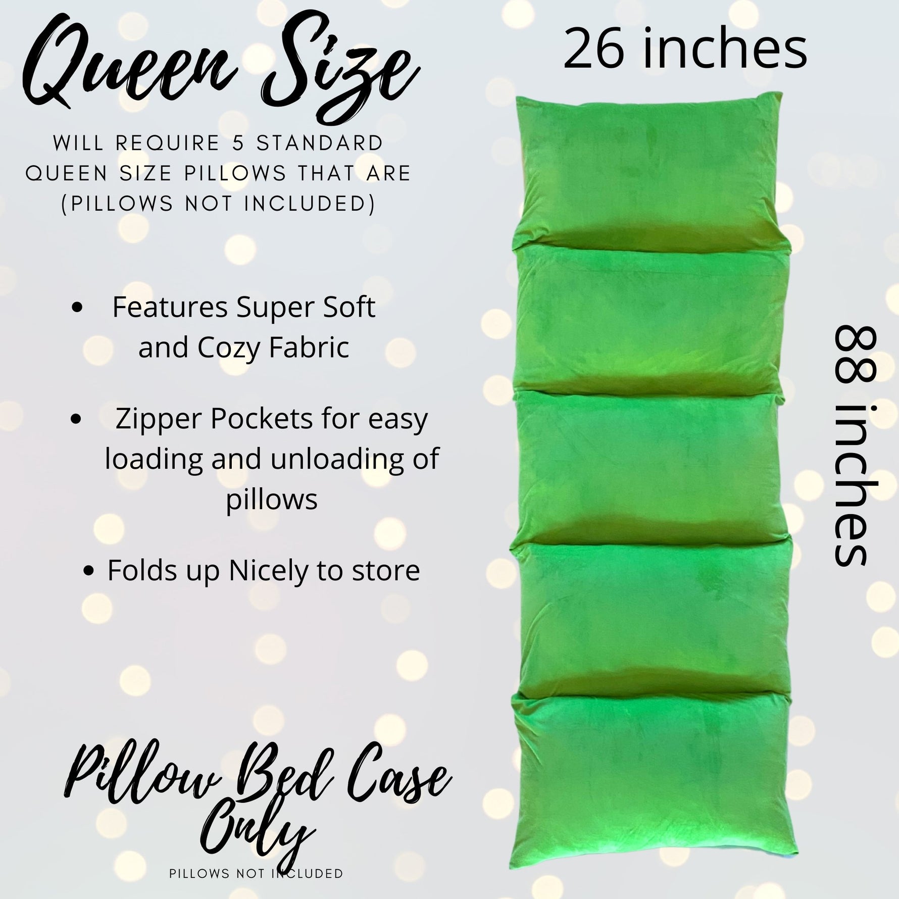 Kids Sweet Pea Pillow Bed Dimensions- Sweet Pea Party Bundle