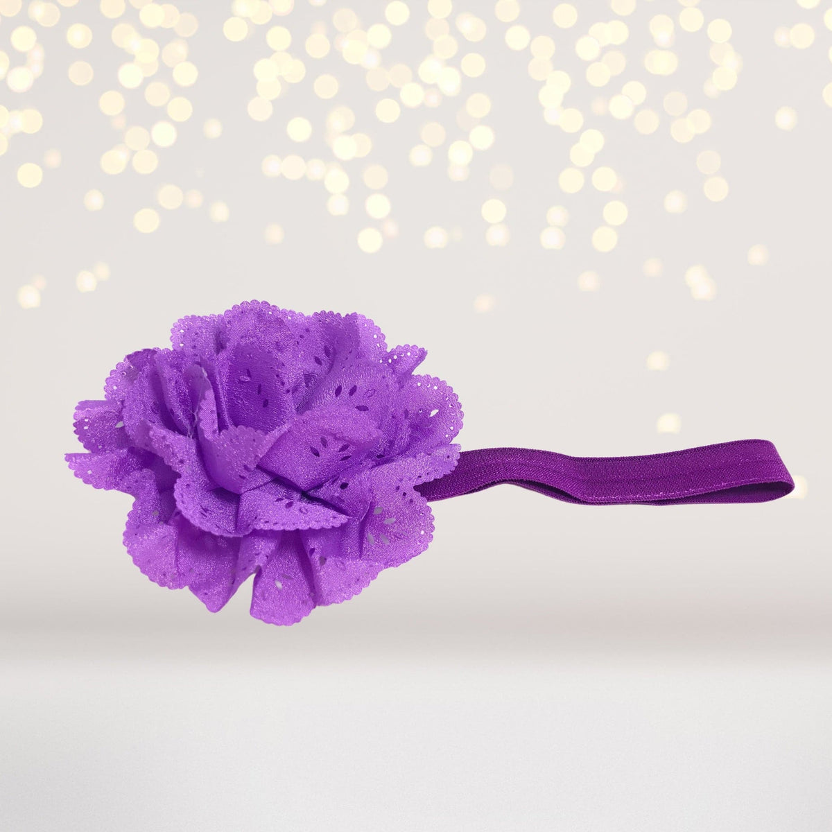 Headband - Islet Flower Baby Headband, Lace Flower Infant Headband