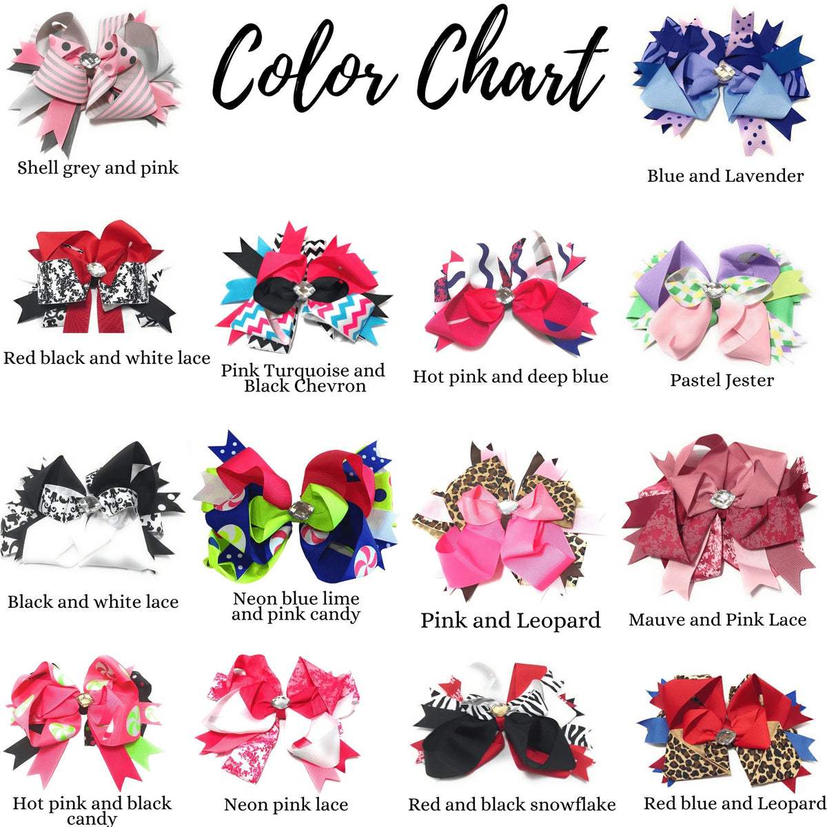 Hair Bow - Jumbo Boutique Hair Bow With Bling Stone