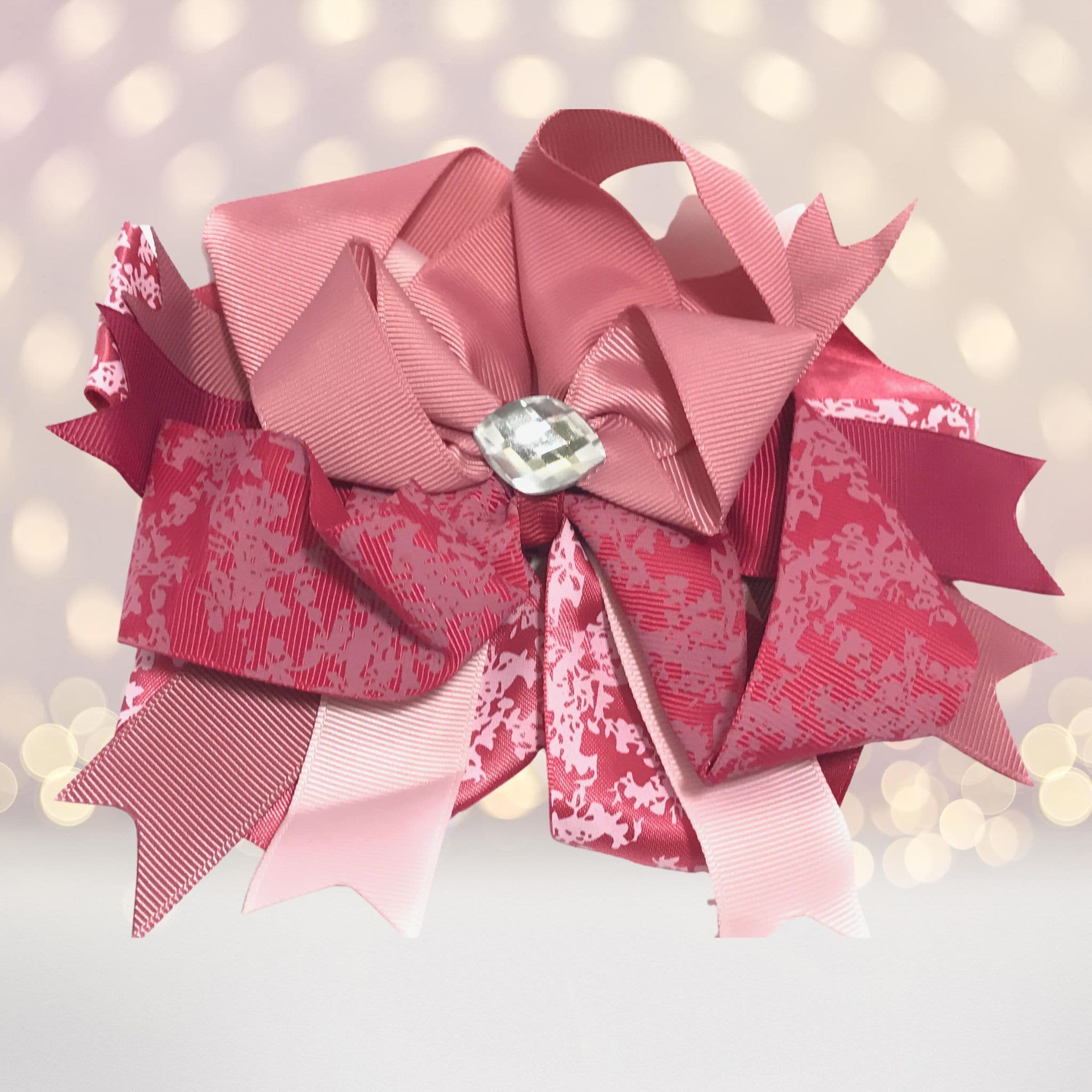 Jumbo Boutique Hair Bow with Bling Stone – Chicky Chicky  display picture 1