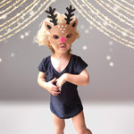 Kids Reindeer Costume Face Mask