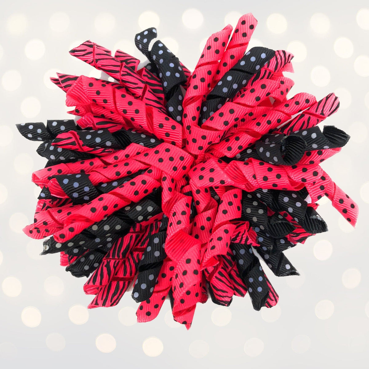 Hair Bow - Korker Curly Corkscrew Hair Bow