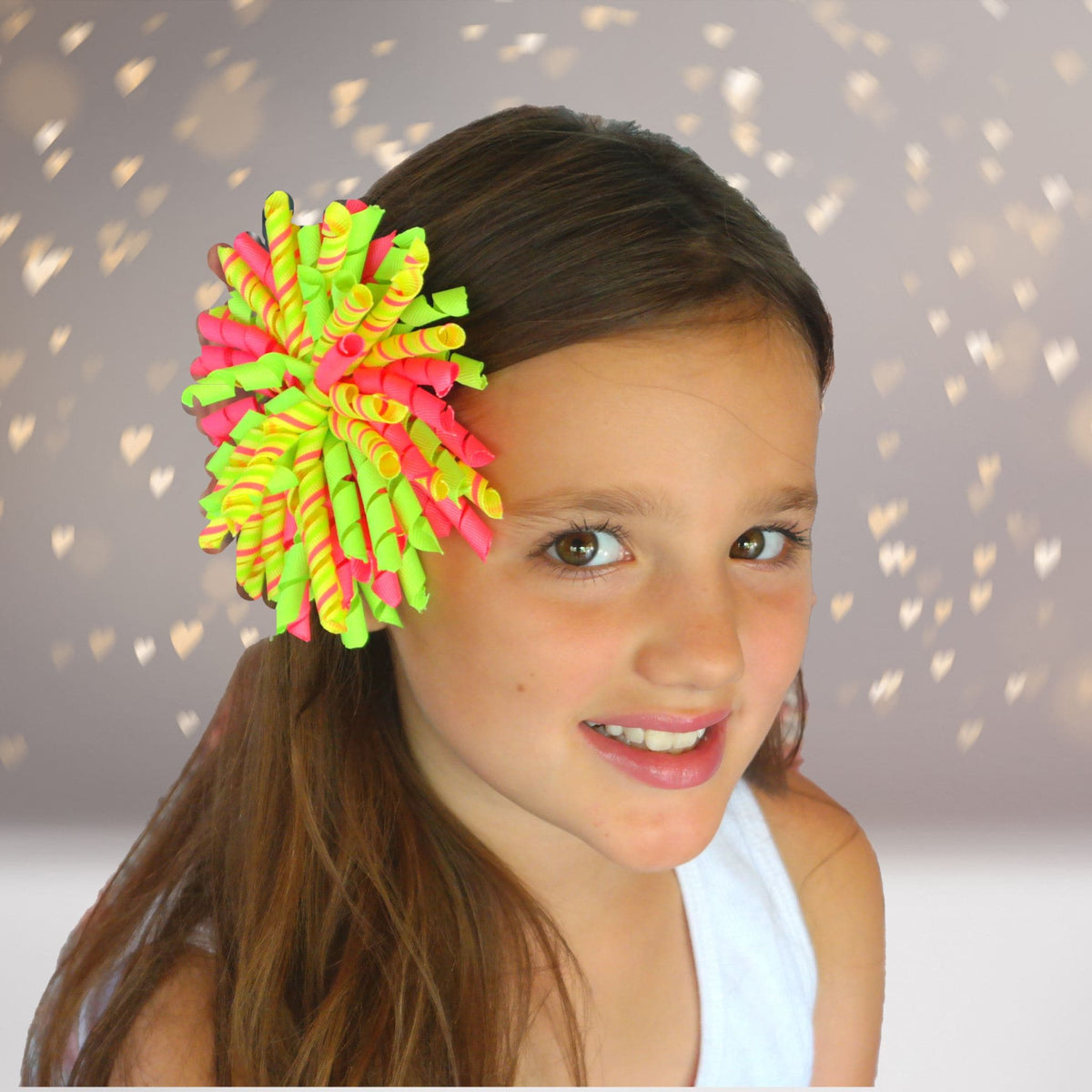 Hair Bow - Korker Curly Corkscrew Hair Bow