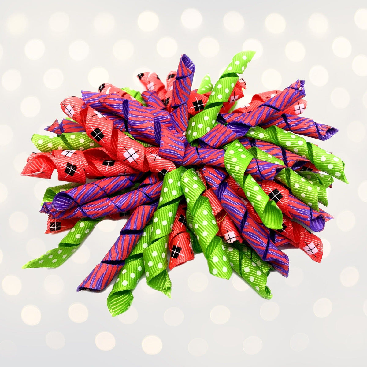 Hair Bow - Korker Curly Corkscrew Hair Bow