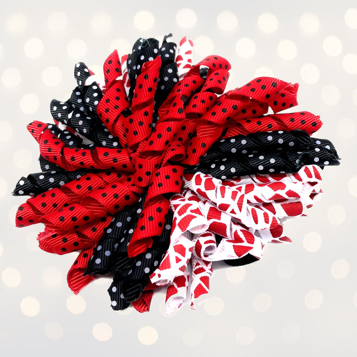 Hair Bow - Korker Curly Corkscrew Hair Bow