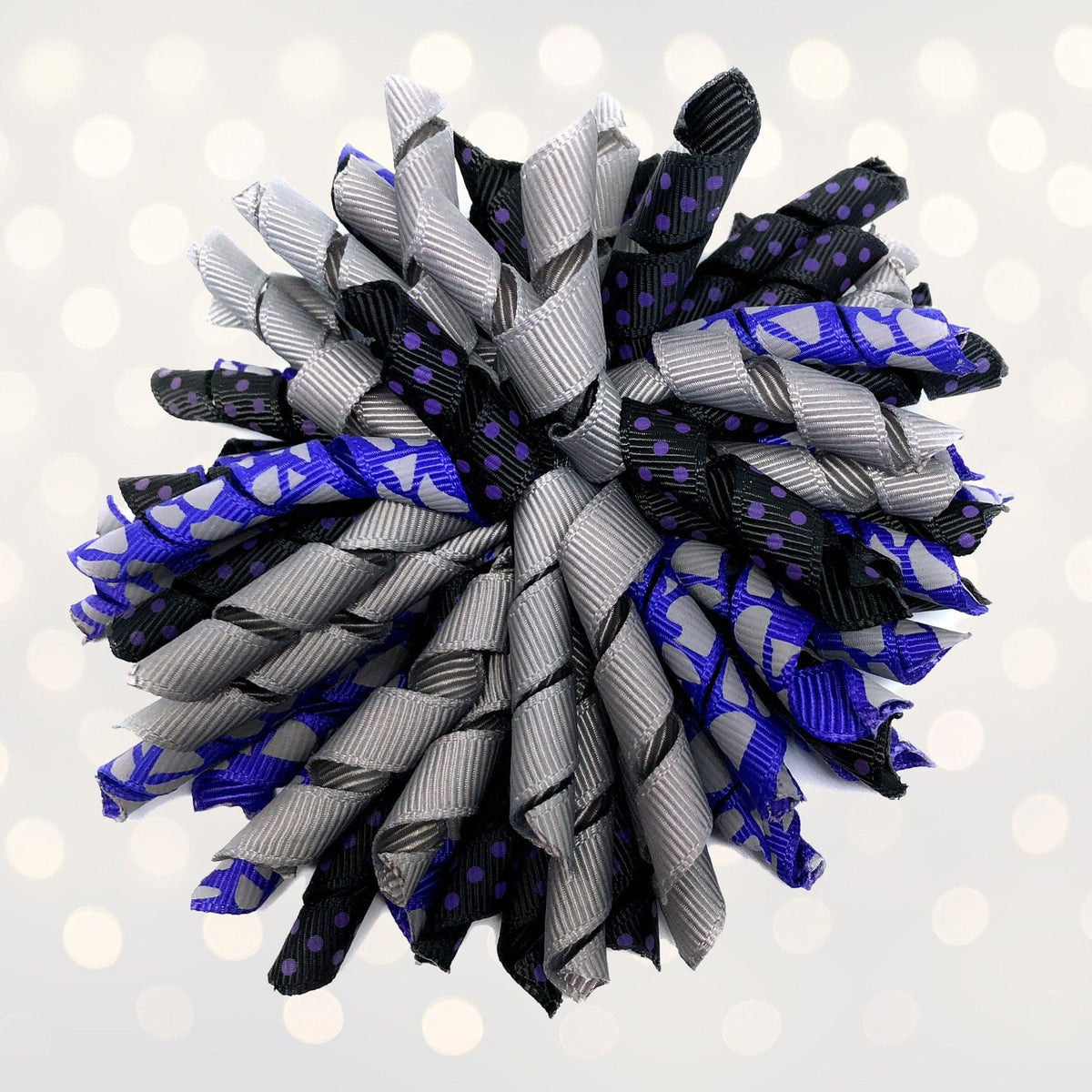 Hair Bow - Korker Curly Corkscrew Hair Bow