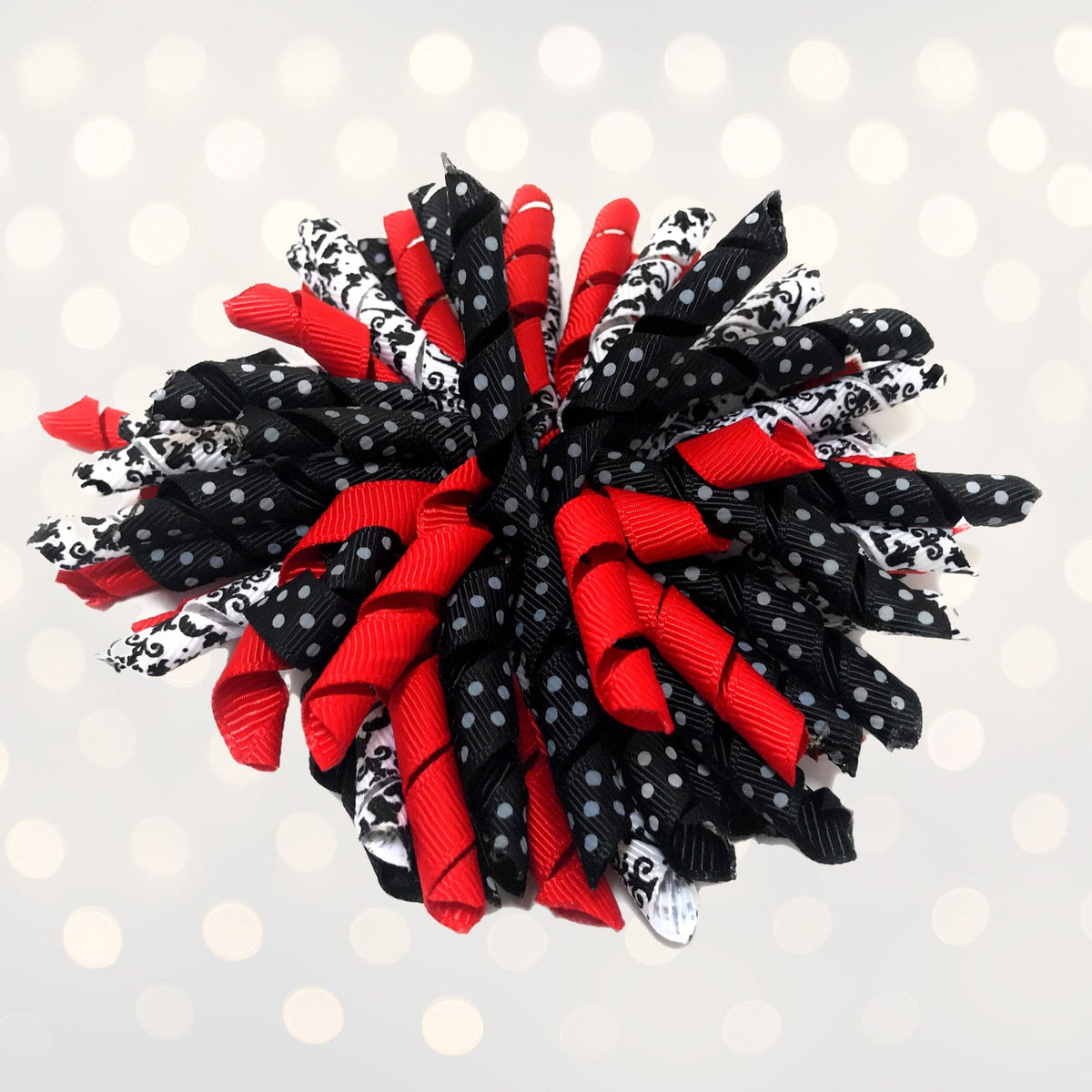 Hair Bow - Korker Curly Corkscrew Hair Bow