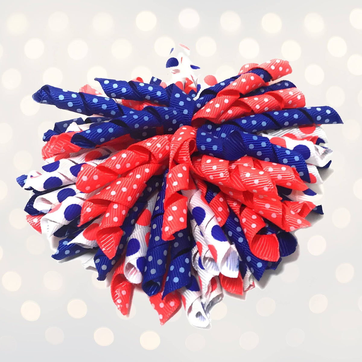 Hair Bow - Korker Curly Corkscrew Hair Bow