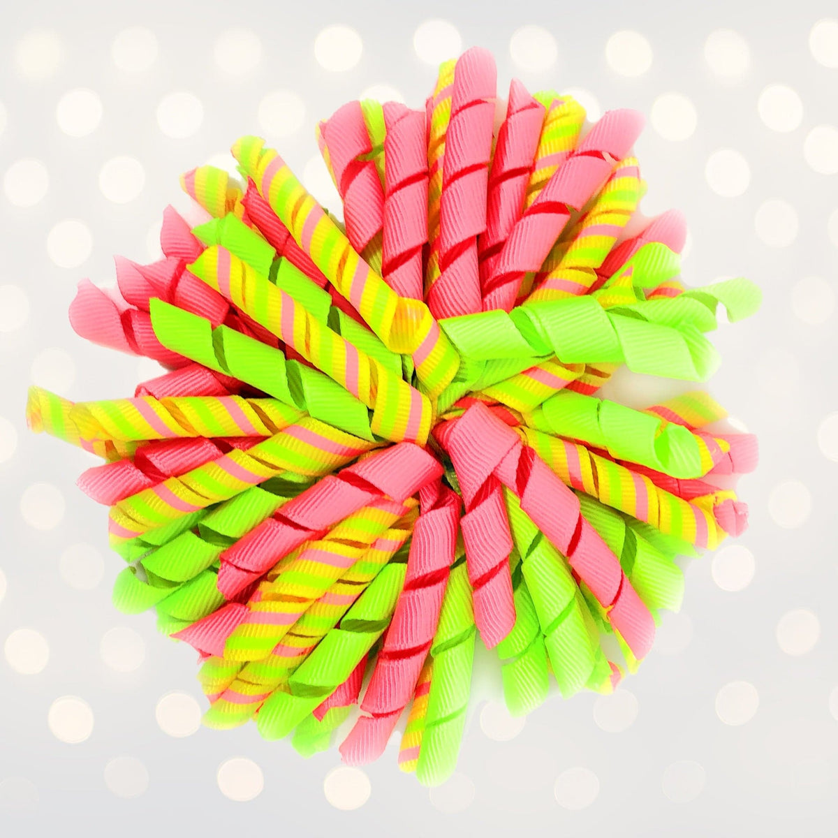 Hair Bow - Korker Curly Corkscrew Hair Bow