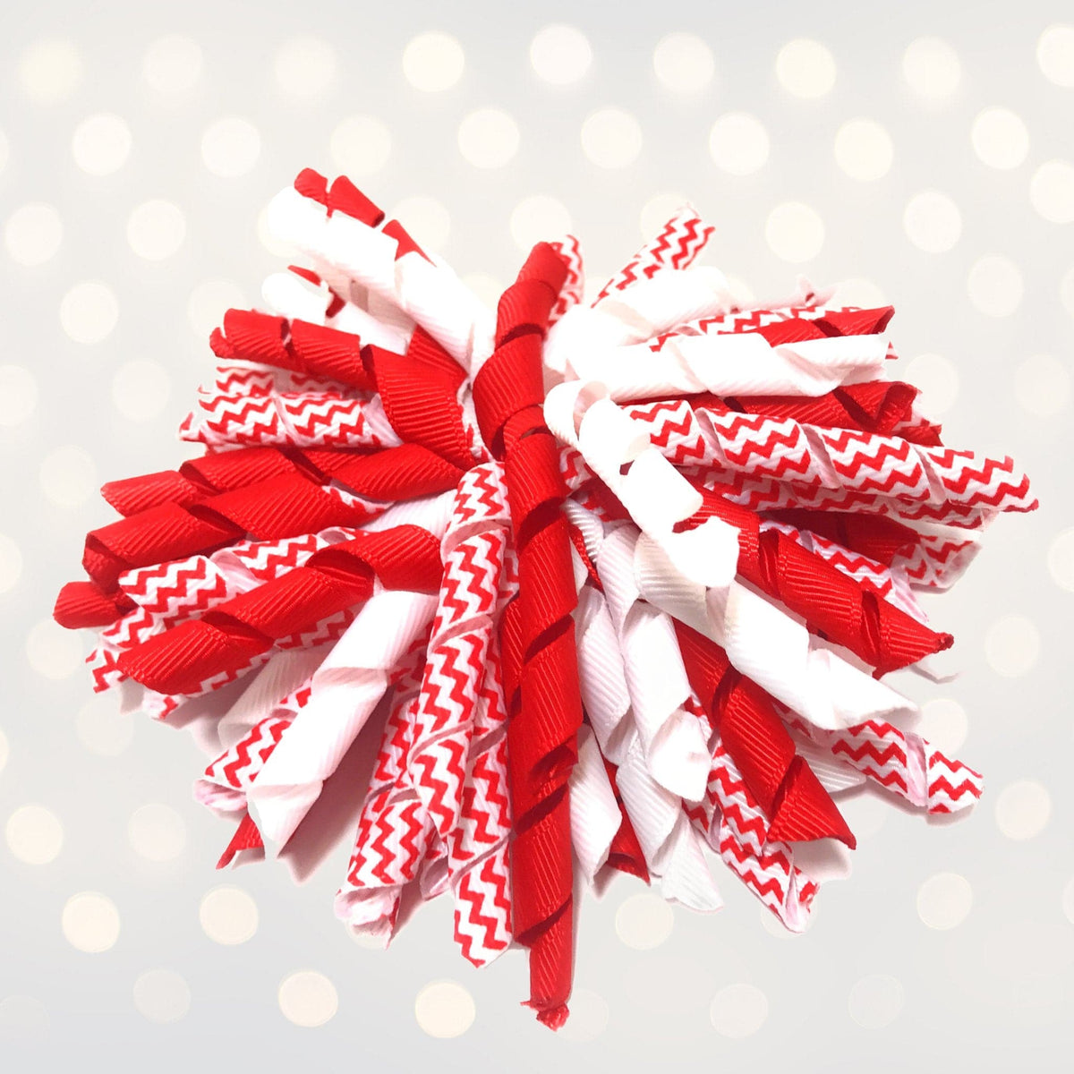 Hair Bow - Korker Curly Corkscrew Hair Bow