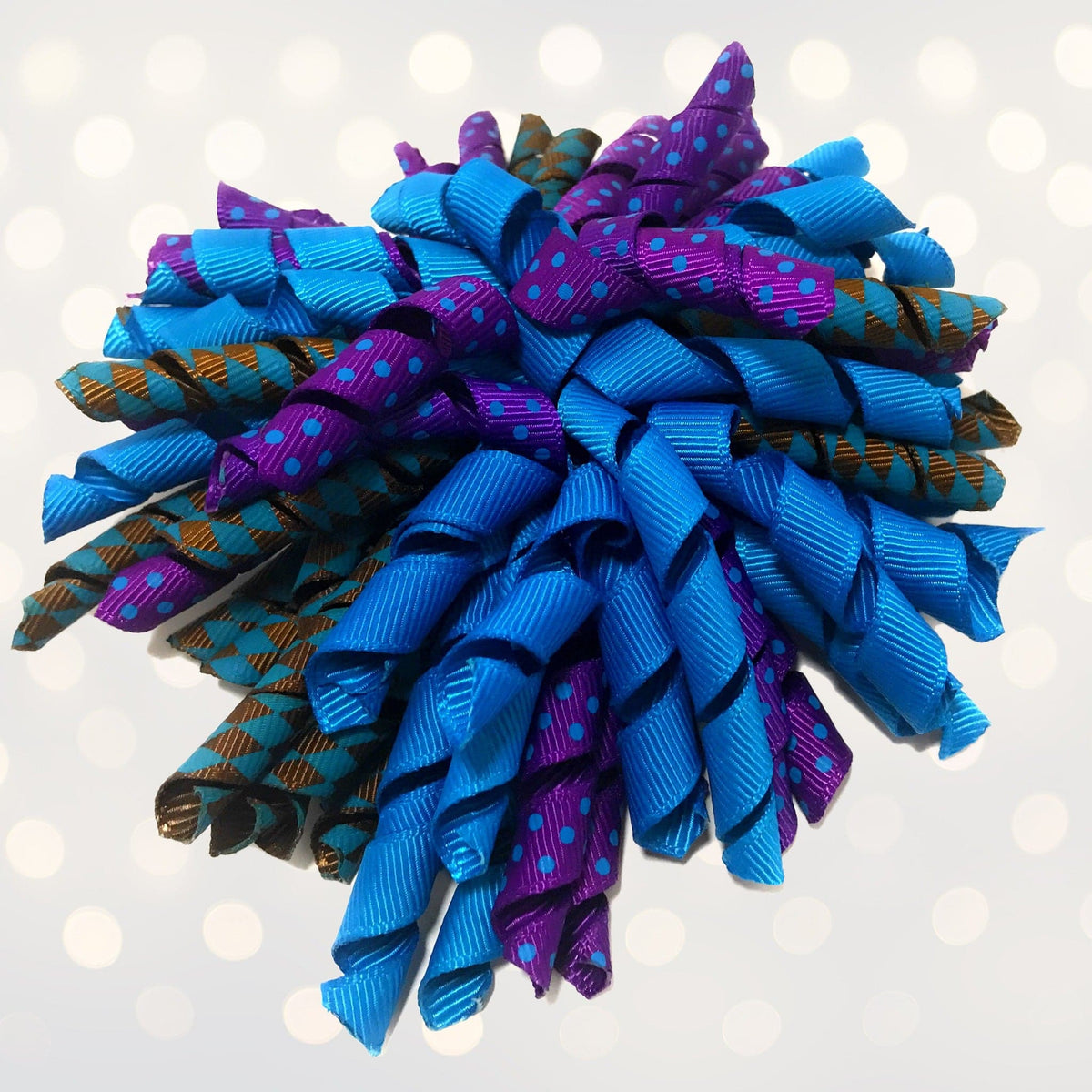 Hair Bow - Korker Curly Corkscrew Hair Bow