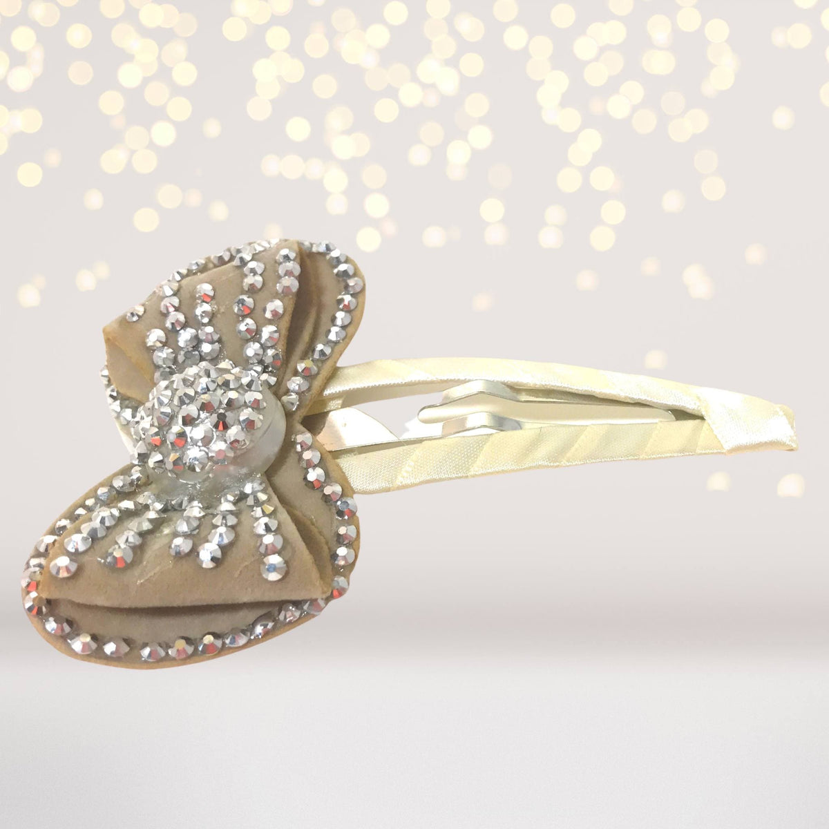 Hair Clip - Large Bling Bow Snappy Clip