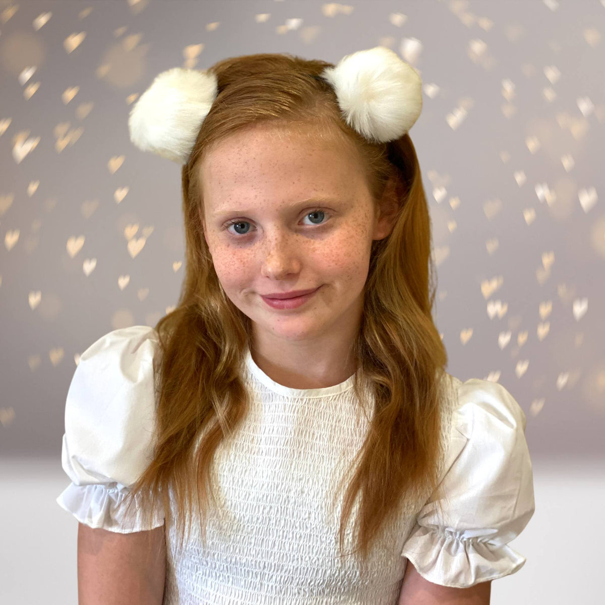 Headband - Large Fuzzy Furry Pom Pom Ears Headband