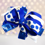 Hair Bow - Large Sequin Boutique Hair Bow