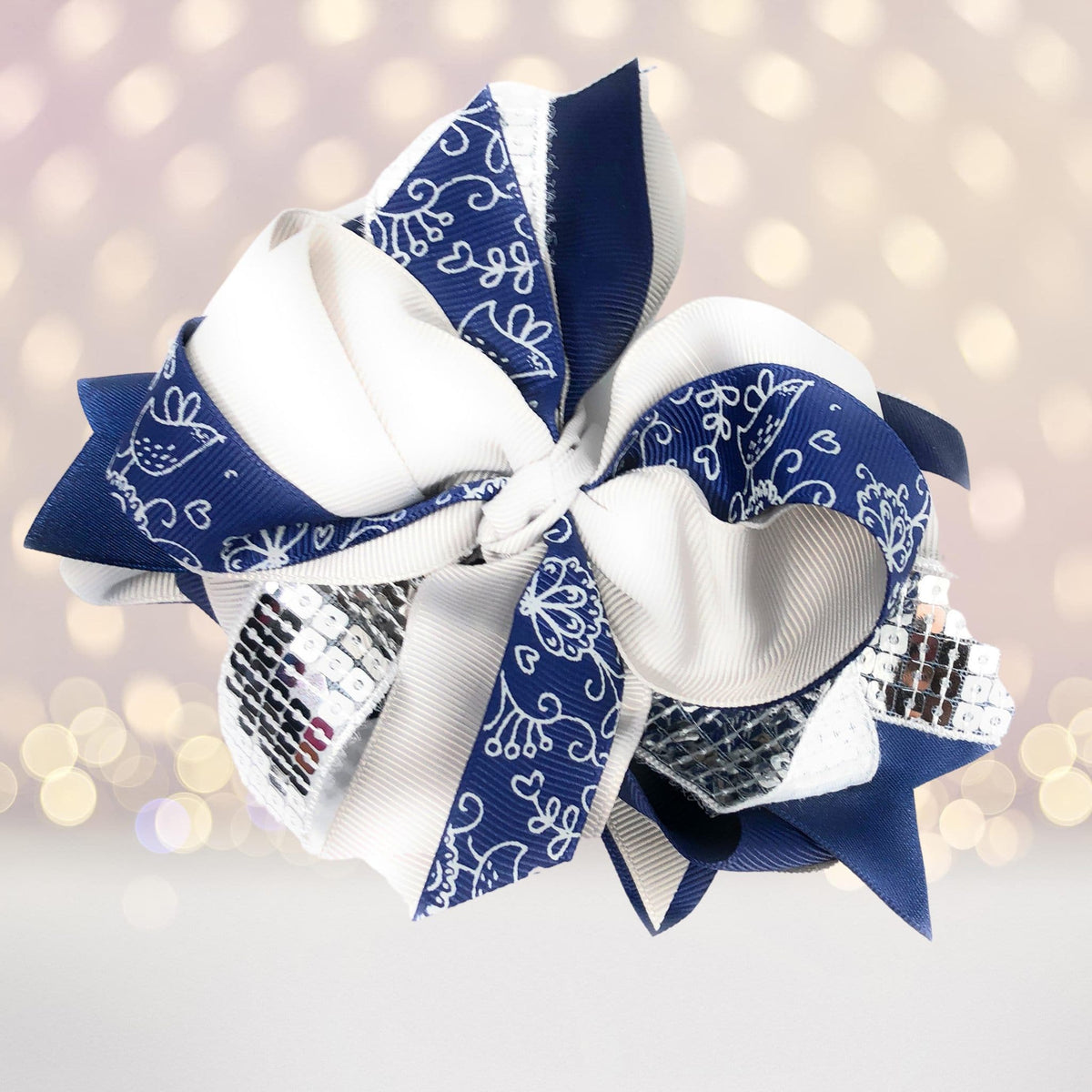 Hair Bow - Large Sequin Boutique Hair Bow