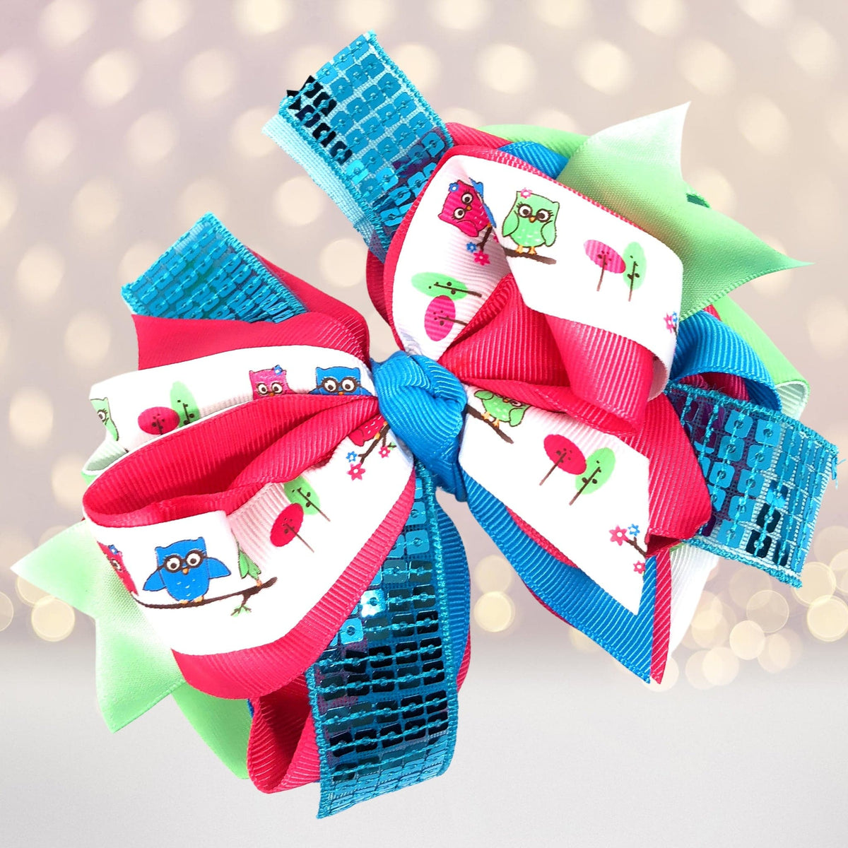 Hair Bow - Large Sequin Boutique Hair Bow