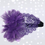lavender Crochet Lace Gatsby headband
