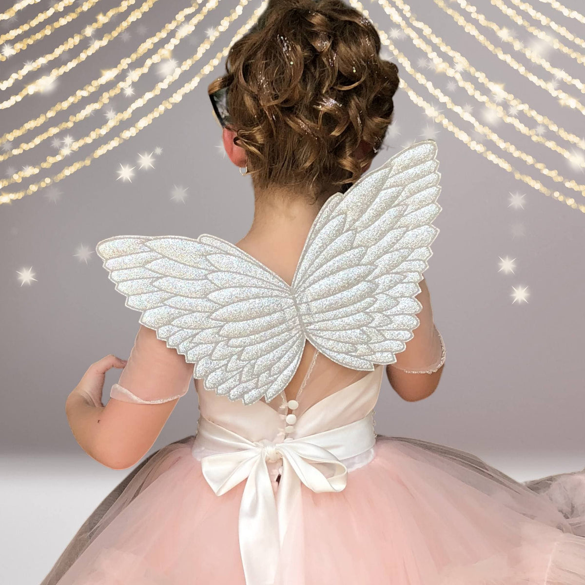 Wings - Little Girl Costume Glitter Fairy Wings, Angel, Unicorn Wings