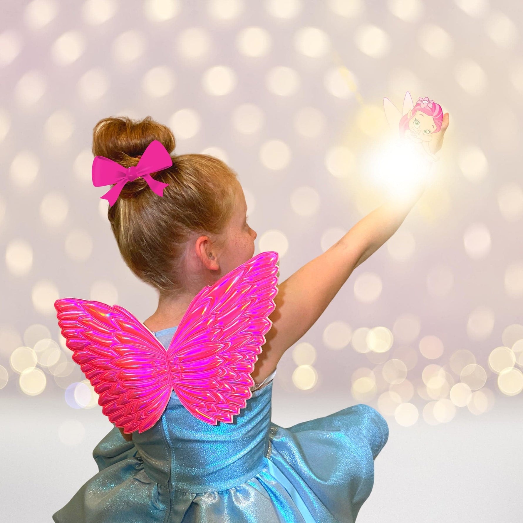 Little Girl Hologram Unicorn Wings Costume Chicky Chicky Bling Bling Little Girl Hologram Unicorn Wings Costume Chicky Chicky Bling Bling