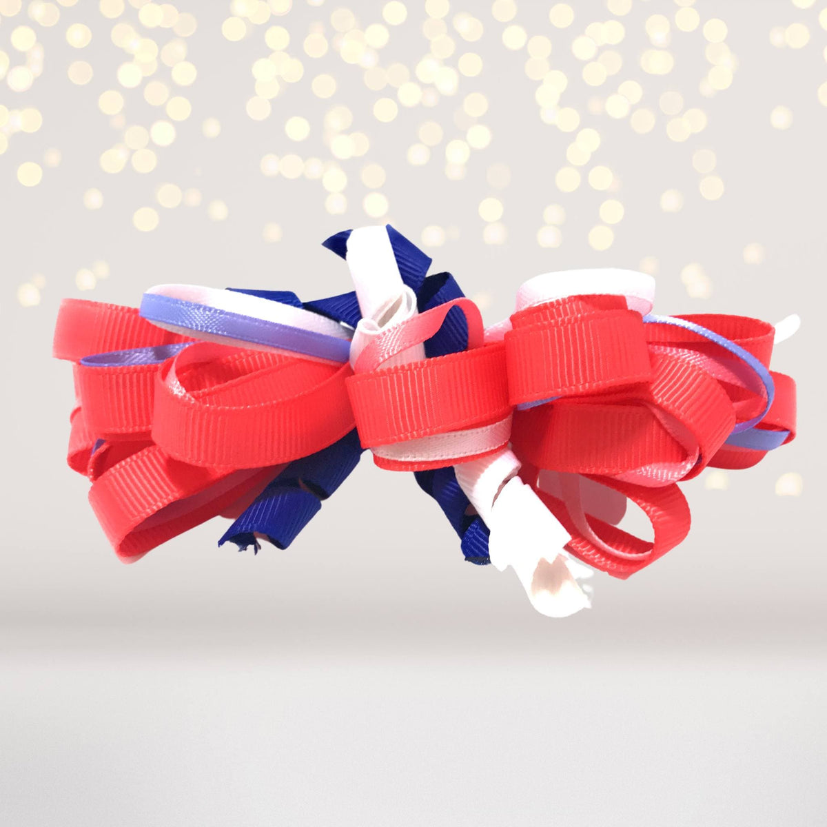 Hair Bow - Loopy Hair Bow, Girls Puff Loopy Hair Bow Clip