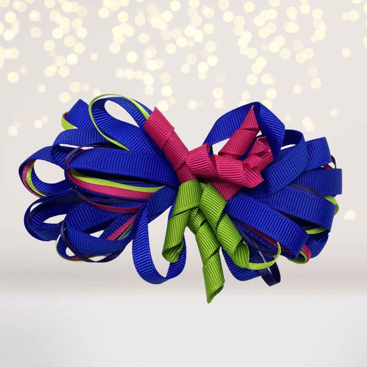 Hair Bow - Loopy Hair Bow, Girls Puff Loopy Hair Bow Clip