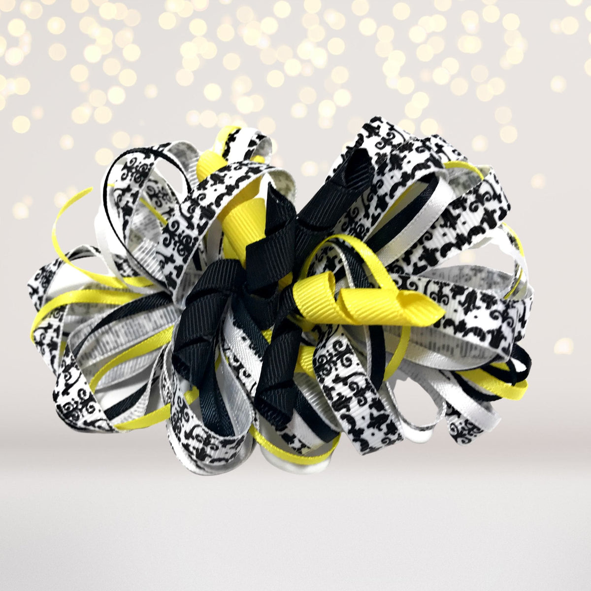 Hair Bow - Loopy Hair Bow, Girls Puff Loopy Hair Bow Clip