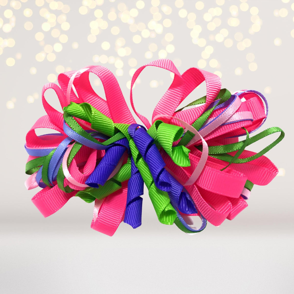 Hair Bow - Loopy Hair Bow, Girls Puff Loopy Hair Bow Clip